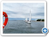 Flotilė regatos  Lenkijos Mozūrijos ežeruose metu