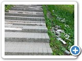 Trupantys laiptai į Pašešupio parką
