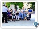 Gatvės muzikos diena Kalvarijoje. Groja kapela JUNGVALA