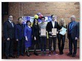 A. Stankevičius, V.Kvietkauskas, J. Rupšienė, E. Avižėnienė, M.Kralikas, S. Liorančas, O. Grušelionienė ir ,,Šaltinio'' pagrindinės direktorius J. Kukukas.